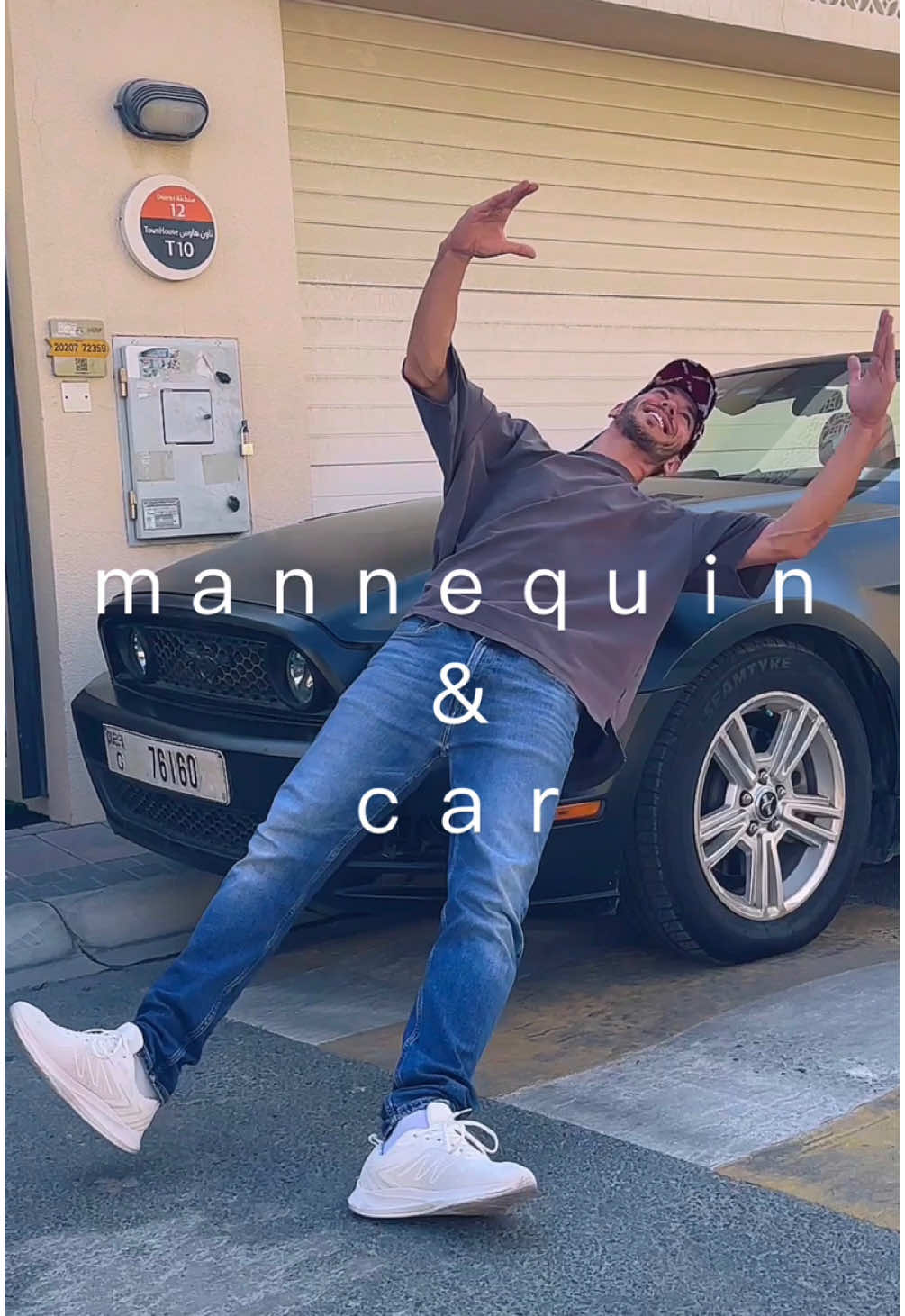 Mannequin and car