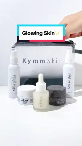 Siapa nih yang pengen punya kulit glowing??👀 Cobain deh Glow Package Level 1 nya Kymm Skin 💗 #kymmskinofficial #kymmskin #glowingskin #paketskincare #skincarelokal #skincareroutine 