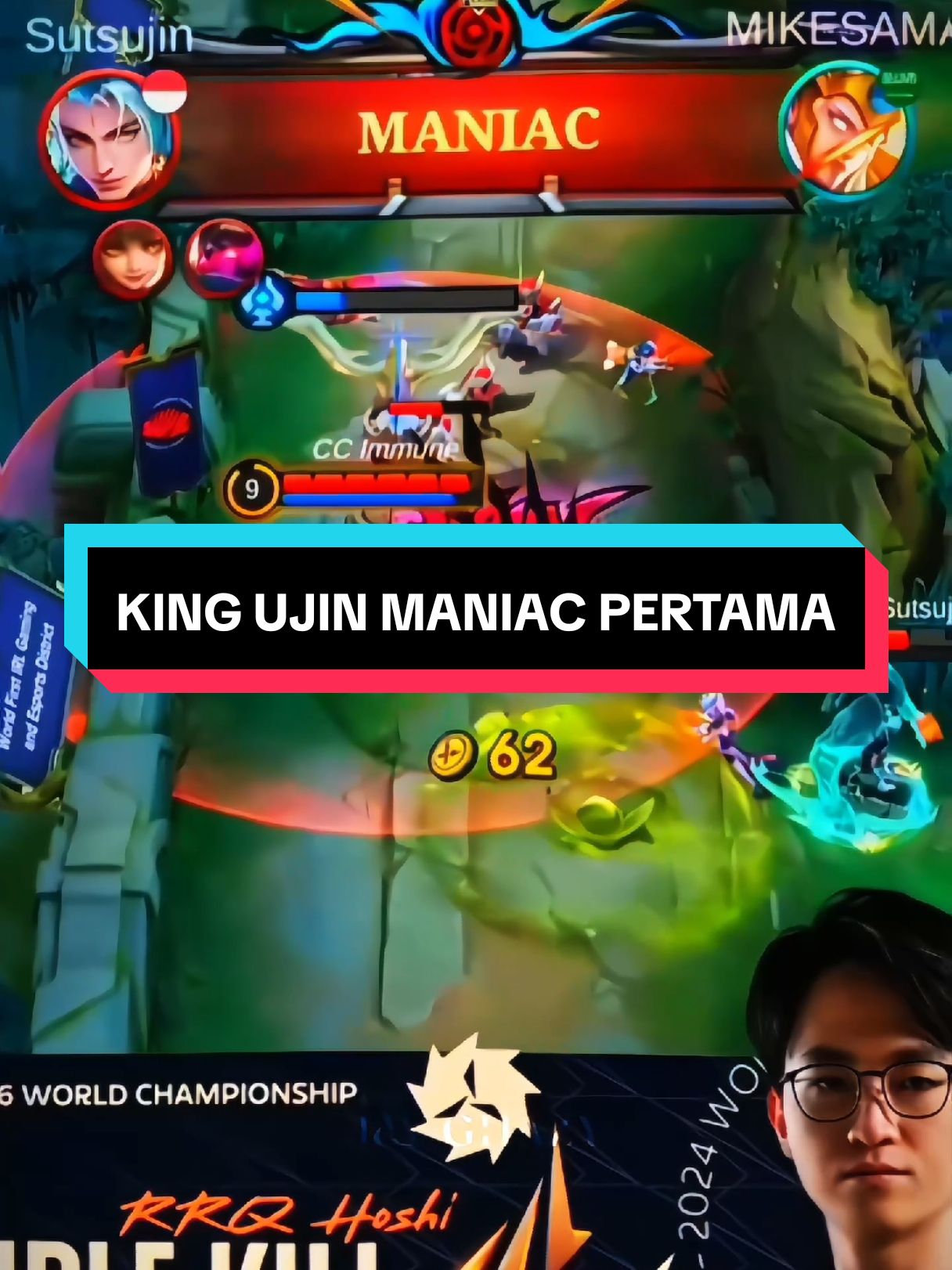 KING UJIN MANIAC PERTAMA DI M6 🤫#rrqhoshi #rrqsutsujin  #MLBBM6 #MLBBM6TorchRelay #GreaterThanEver 