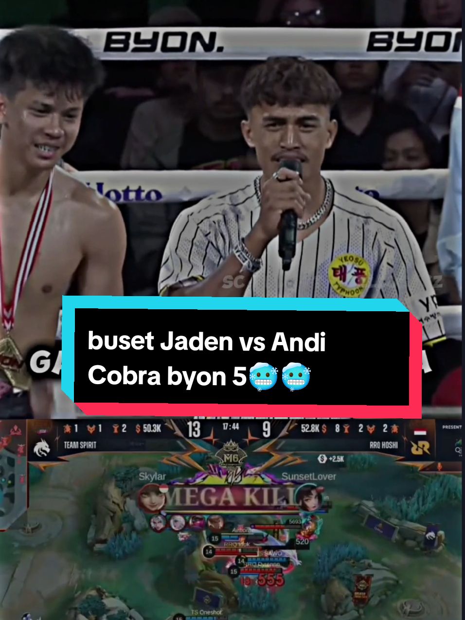 buset Andi cobra vs Jaden byon 5 nih🥶🥶#andicobr4 #jadenbahtera #celloszxz #MLBBM6#MLBBM6TorchRelay#GreaterThanEver#fyp 