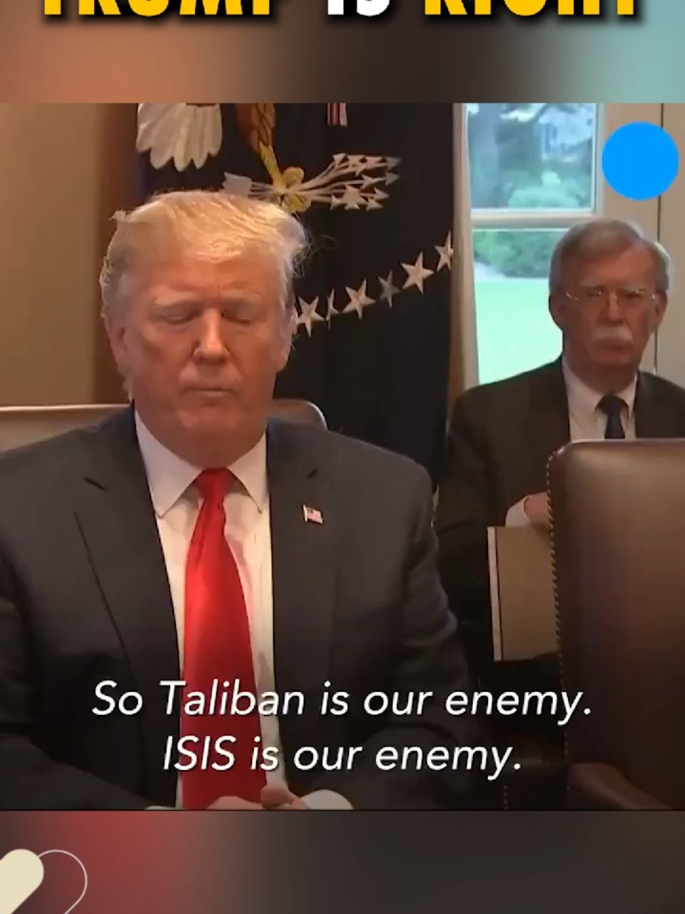 Trump is right ✅️  Clearly Bolton didn't like the idea 😂 #fyp #trending #explore #conservative #republicans #viralvideo #trend #fypage #fypシ゚viral #new #viral #fypシ 