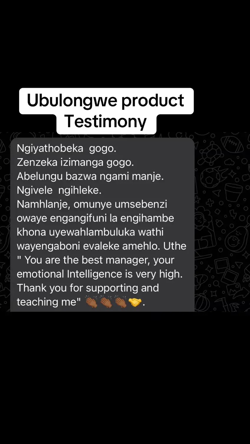 Ubulongwe product testimony#ubulongwe #ubulongweproducts #ubulongwesoap #bossladyspanish #viral #fyp #cleansingtips #isiqungasoap #spirituality #organic #trending #ubulongwetestimony 