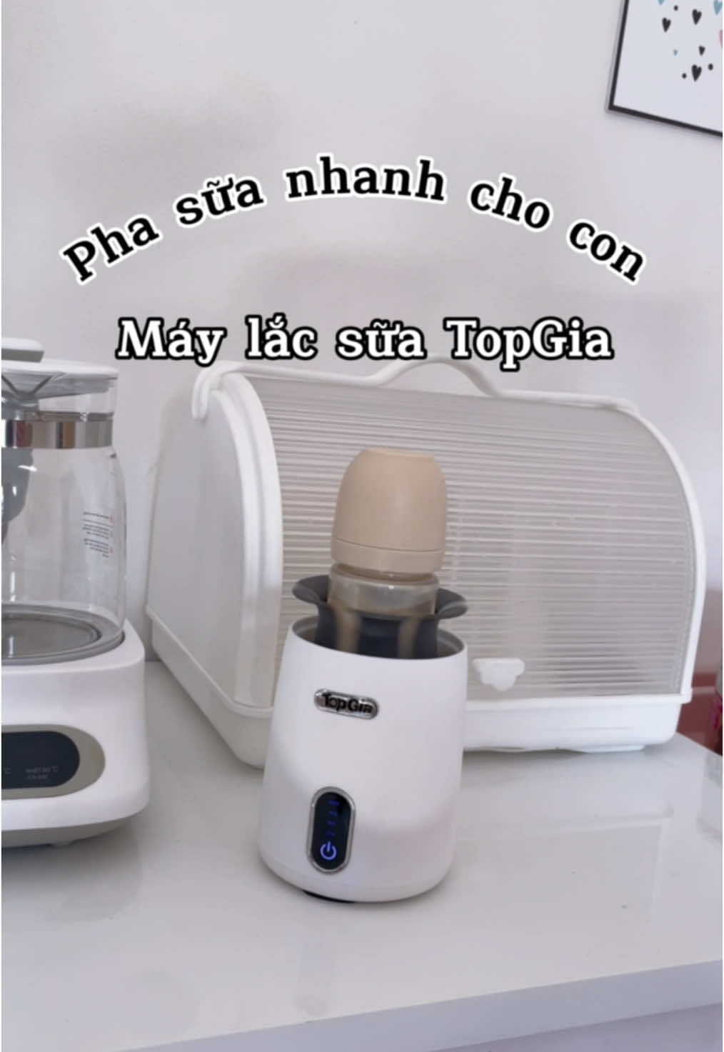 Máy lắc sữa Topgia tiện lợi các mẹ ơi #bibonshop #reviewmevabe #maylacsua 