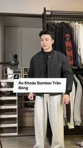 Áo Khoác Bomber Trần Bông Ấm Áp #thanhdongian #fyp #goclamdep #review 