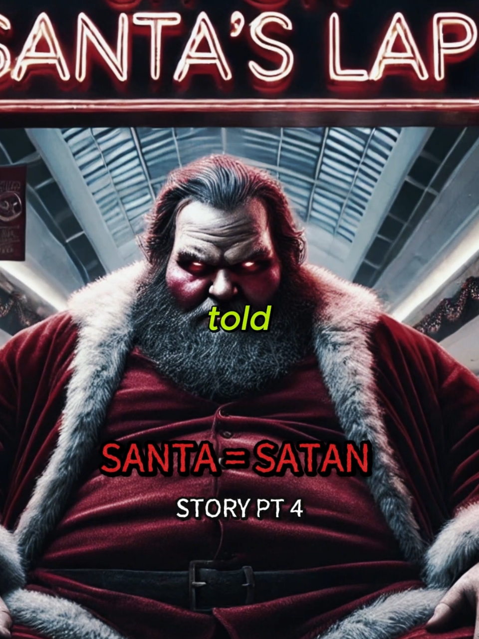 The santa satan theory, part 4 of creepy fictional story. #fyp #scary #horrortok #joerogan #creepy #scarystory #storytime #theory #santa #santaclaus #christmas #krampus #christiantiktok #endtimes #lastdays This fictional story is for entertainment/fictional/satire purposes only. 