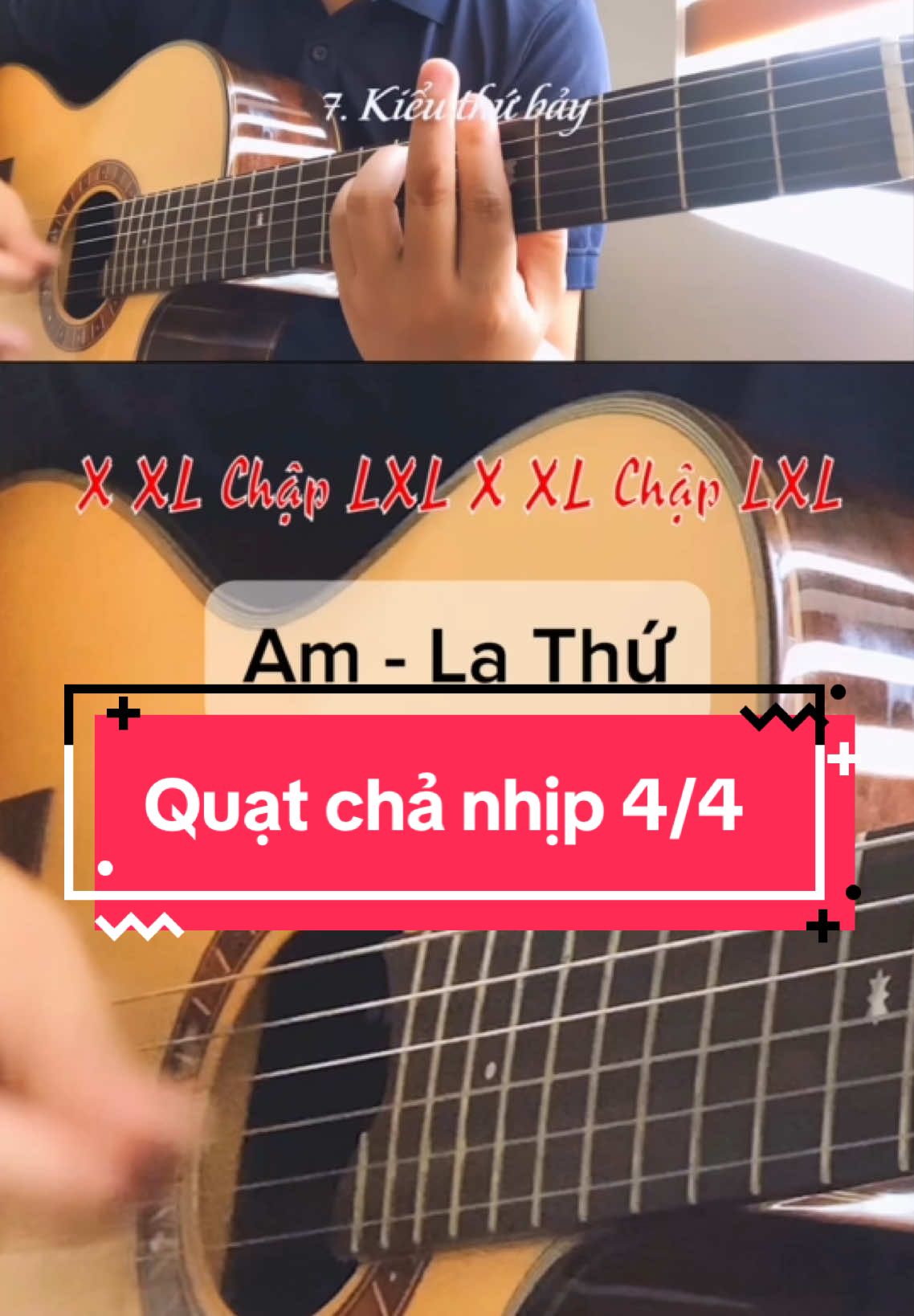 Một kiểu quạt chả Guitar nhịp 4/4 #tiktok #xuhuong #xuhuongtiktok #mocguitar #ballads 