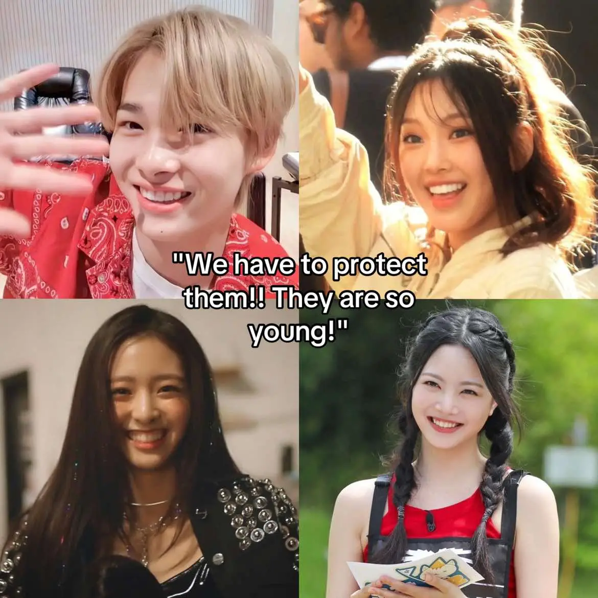 Kpop industry is so cruel… #eunchae #hongeunchae #ni_ki #nishimurariki #hyein #leehyein #yuna #sad