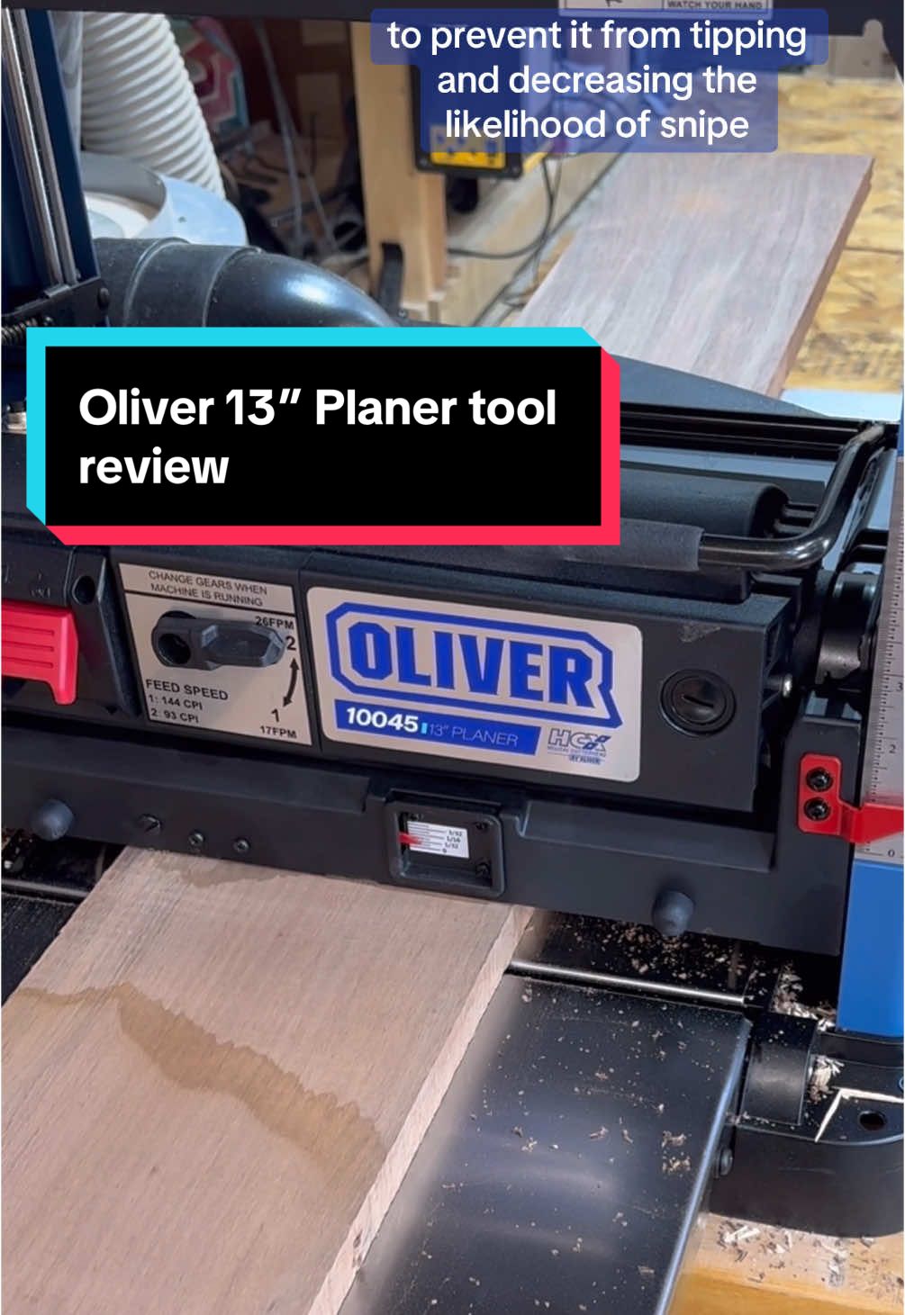 Oliver sent me the planer with the understanding that I try it out and donate it to the local maker space when we are done with it! Overall I am impressed with the quality of this machine - it has a few fewtures i havent seen before. Is there anything you would want me to test or anything you want to know? #workshop #woodworking #woodshop #toolsinaction #planer #woodworkingtools 