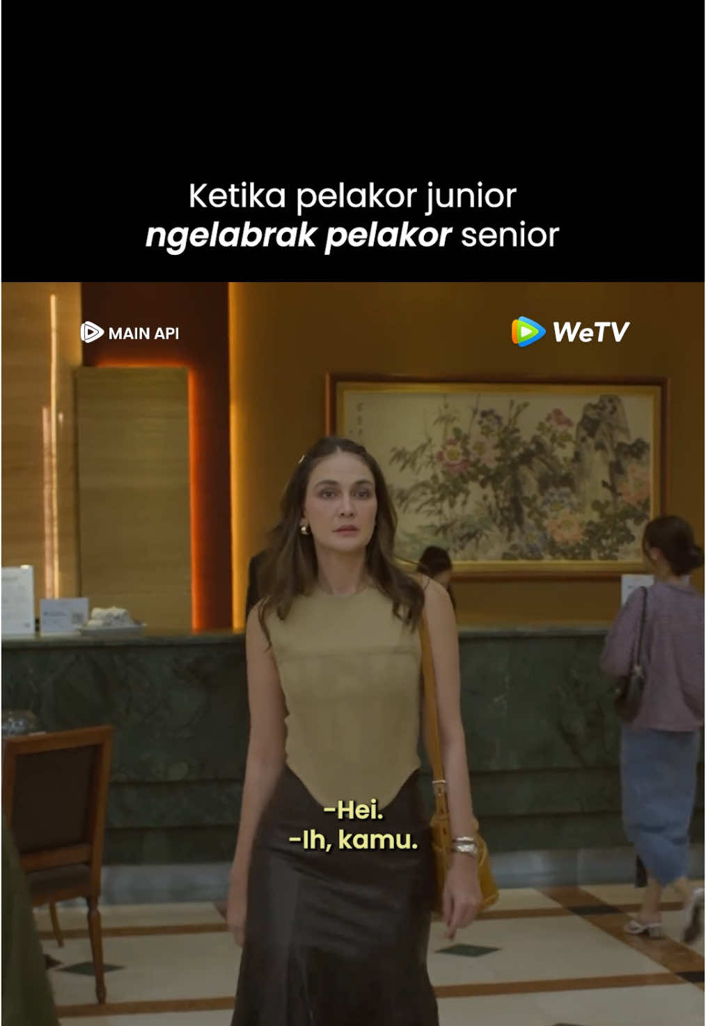 Padahal mah sama-sama pelakor bukan istri sah tapi kok ngelabrak😂 #mainapi #tiktoktainment #lunamaya #dariussinathrya 