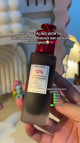 exfoliator yang lembut tapi tetap nampol di aku gak cekit2 sih BEST💓😍 #skintific #skintificid #skintificmy #skintificpromo #peeling #peelingsolution #peelingserum #peelingskin #skincare #skincareroutine #skincaretips #skincareviral #fy #fyp #foryoupageofficial #skincaretiktok #glowing 