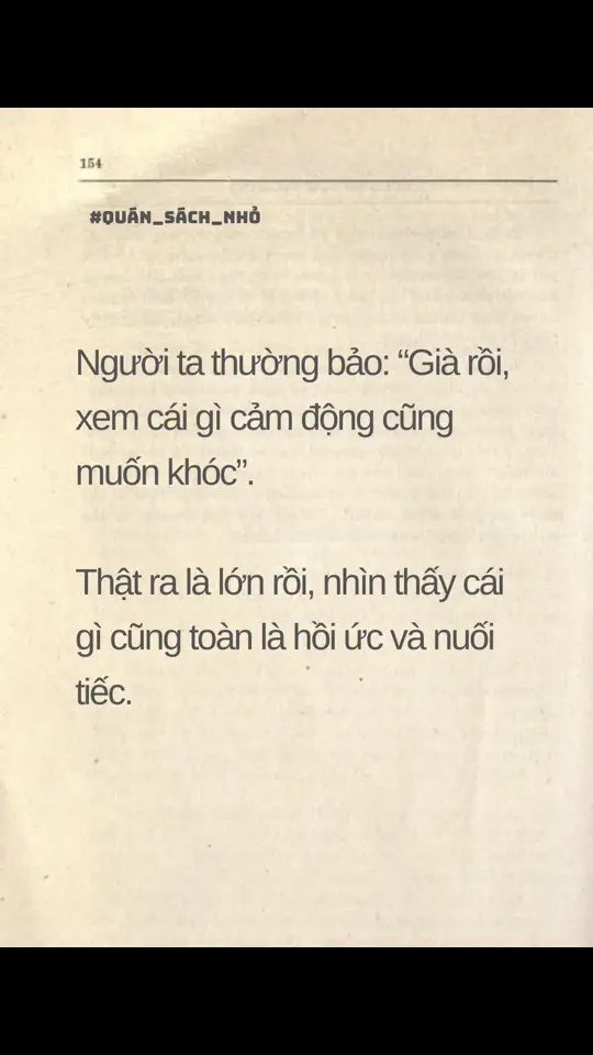 Già rồi, lớn rồi… #truongthanh #quansachnho 