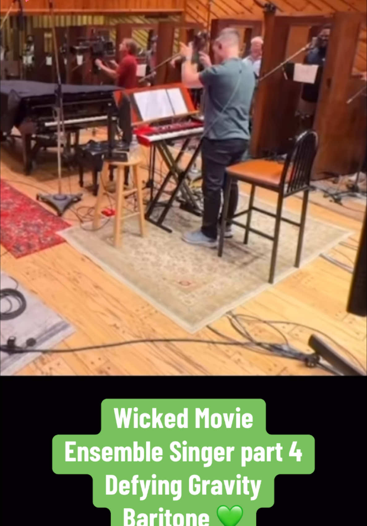 People ask me what was my favorite moment in the studio.                    THIS MOMENT RIGHT HERE!!                I’ve seen the movie three times now and I get emotional each time. There are just so many things to take in and process. It’s soo good!!🥹💚Conducted and Prodced by THE LEGENDARY Stephen Oremus.                               🎥 credit @Meg Doherty 