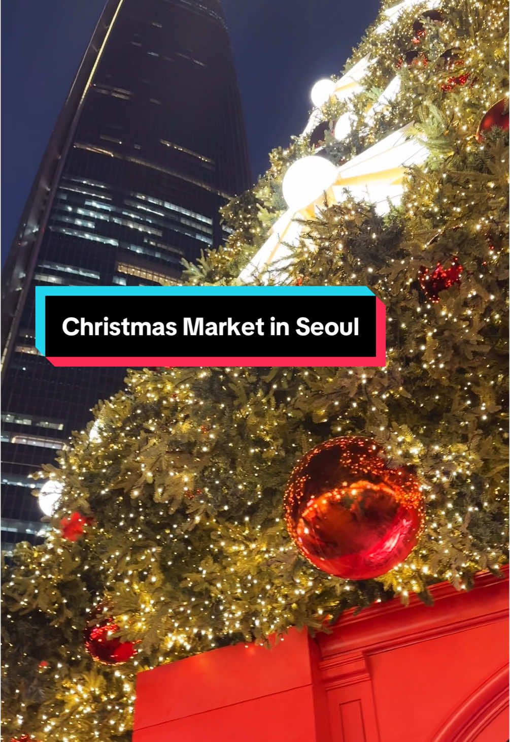 Lotte World’s Christmas Market is here! 🎄✨ Entry is 2,000 won and tickets can be purchased on site. I recommend going on a week night if you can because it can get crowded. #christmas #merrychristmas #christmasinseoul #christmasinkorea #seoul #korea #travel #seoultravel #koreatravel #travelseoul #travelkorea #expat #expatinkorea #christmaslights #christmastree #lotte #lottetower #lotteworld #lotteworldmall #fyp #크리스마스 #메리크리스 #크리스마스마켓 #롯데월드 #롯데월드타워 #롯데타워 #잠실 #추천 