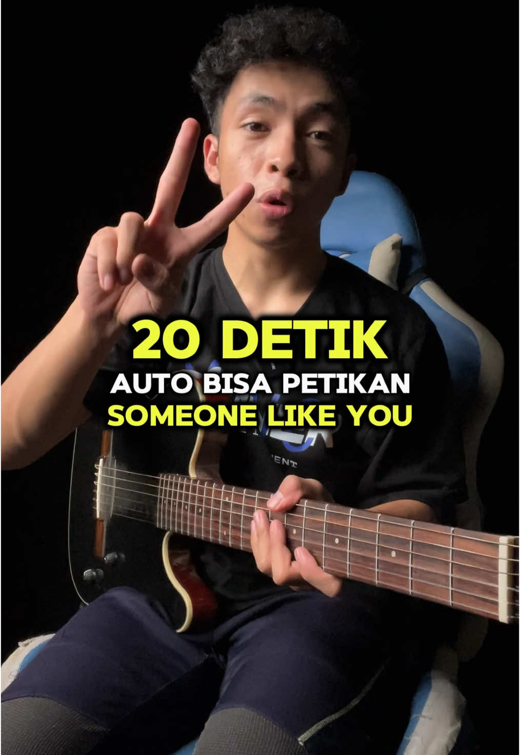 auto bisa petikan someone like you dalam 20 detik . . #guitartutorial #guitarchords #someonelikeyou #adele