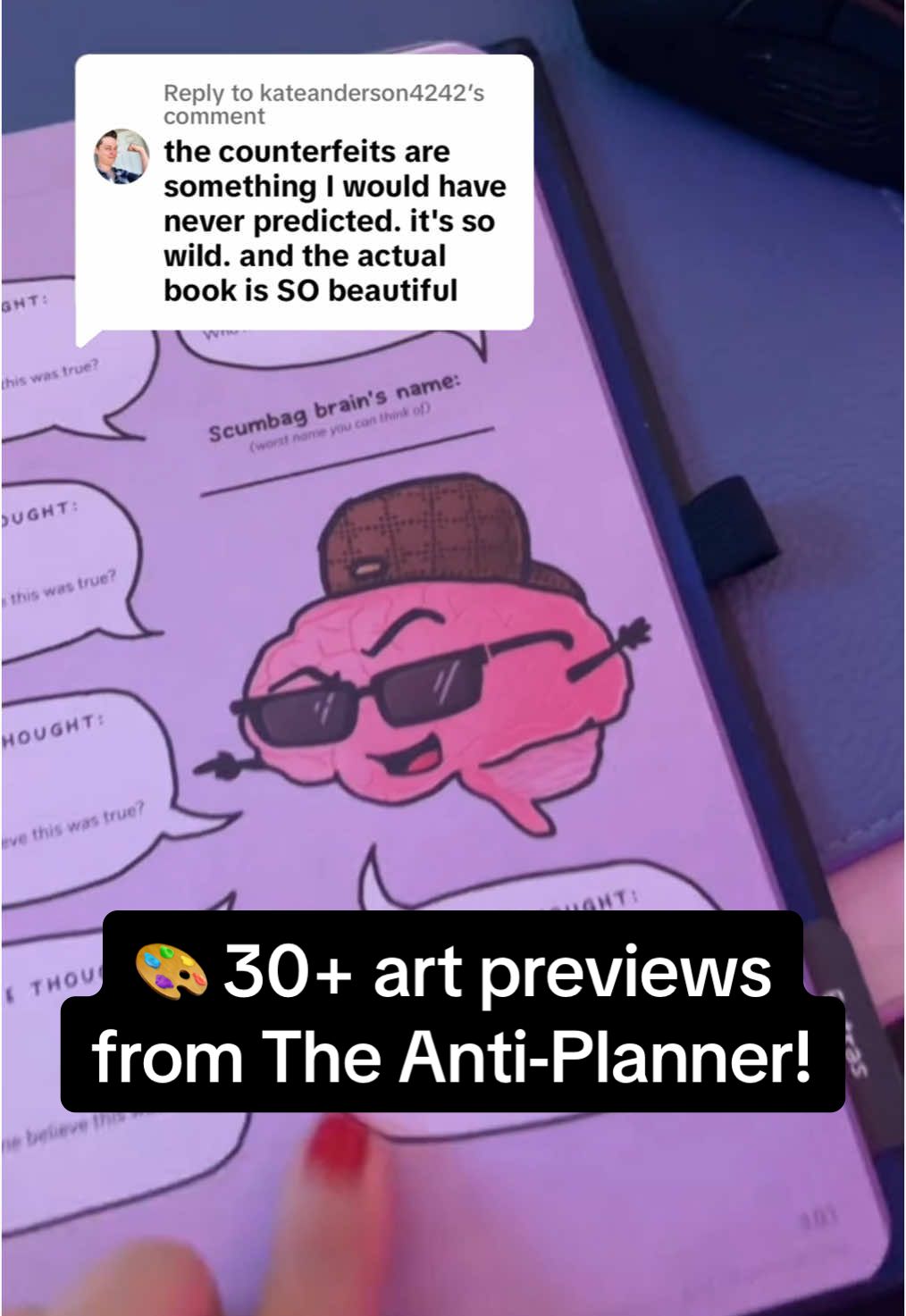 Replying to @kateanderson4242 Some Anti-Planner page previews for anyone wondering what the inside looks like (and what I mean when I say it’s NOT a planner)! No calendars, no dates, no guilt over empty pages. Just actionable advice who’s been where you are and knows how hard it can be to get unstuck! 🫠 #antiplanner #adhd #planner #SmallBusiness #LearnOnTikTok