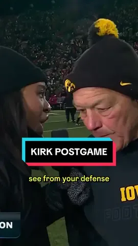 Kirk Ferentz explains how Iowa was able to come out on top of ANOTHER close matchup against Nebraska. #bigten #bigtenfootball #iowa #win #interview 