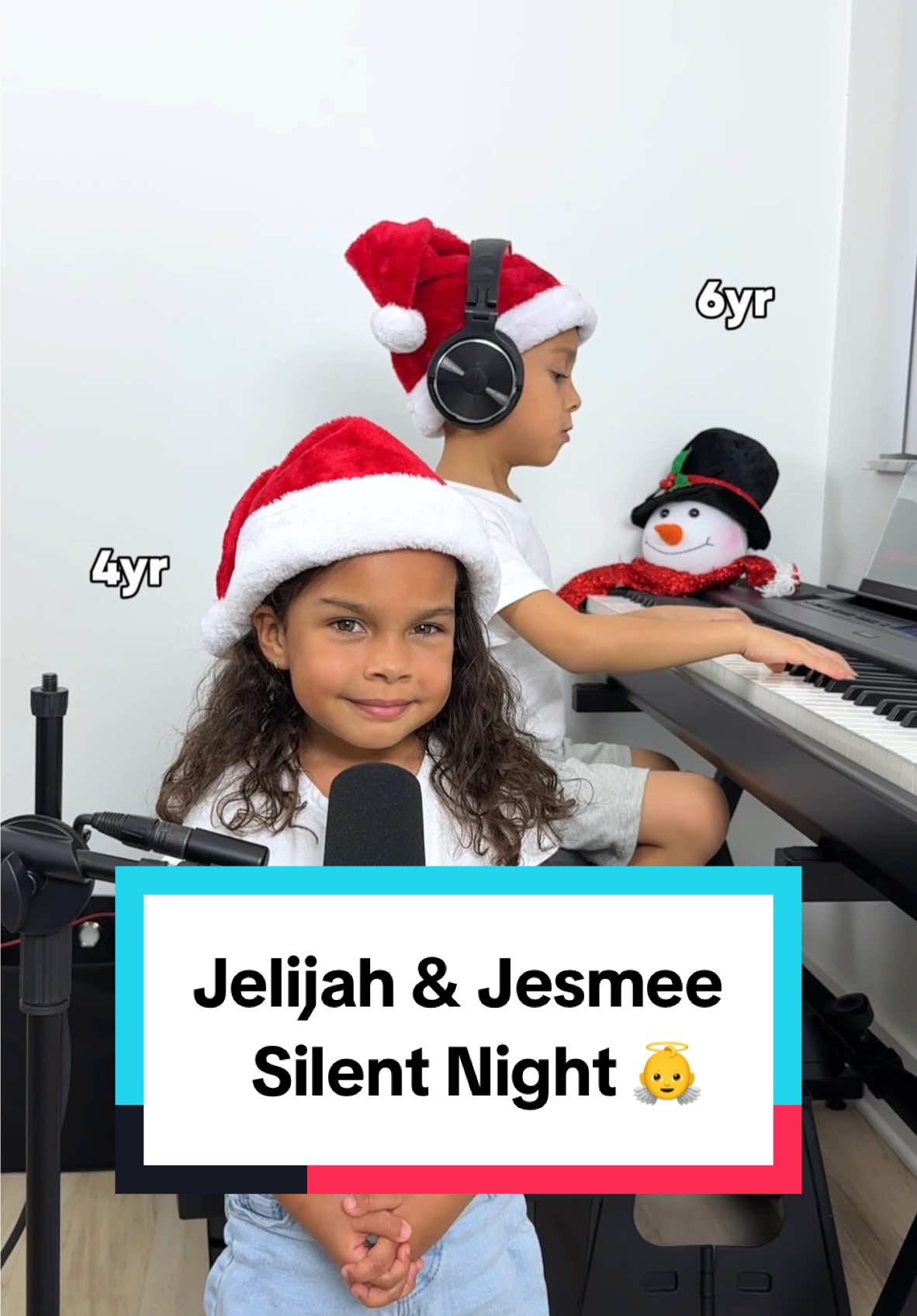 🌟 Jelijah Diaz (6) and @Jesmee Diaz (4) perform Christmas carol Silent Night together is a truly heartwarming experience 🥹💙✨ Jesmee's sweet vocals 🎙️ paired with Jelijah's skilled piano 🎹 accompaniment create an angelic sound that will leave you smiling 😊 👫 This brother and sister duo is spreading holiday cheer and joy through their music! 🎶 🎅🏻🎄 #silentnight #talentedkids #pianoduet #christmascarol #christmassongs #jelijahdiaz #jesmeediaz 