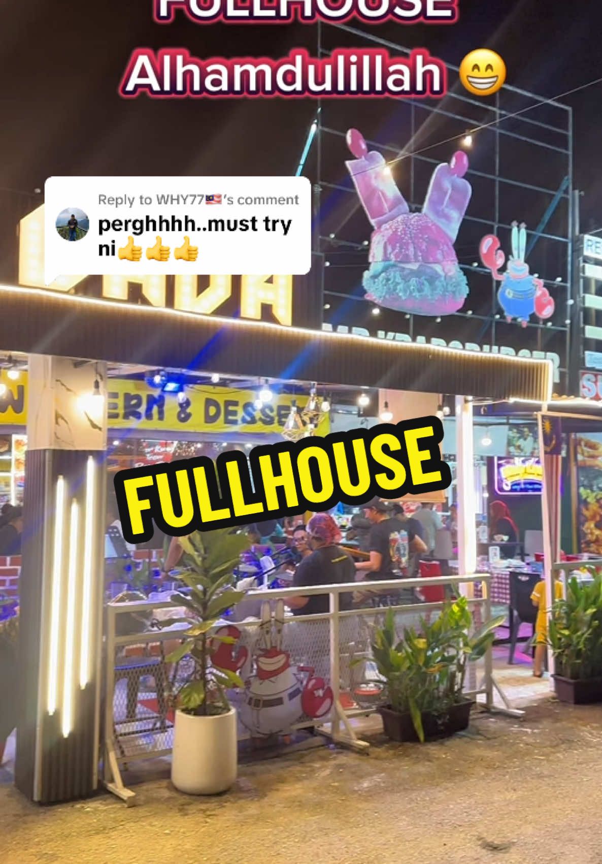 Replying to @WHY77🇲🇾 Alhamdulillah penutup november ni FILLHOUSE . Terima kasih semua yg dtg mlm ni🥰🤲🤲. Esok bukk mcm biasa ye setiap hari #manburgerlava #tempatmakanbestsungaibuloh #sirloinsteak #steakhouse #kedaiwesternsungaibuloh #burgerlava 