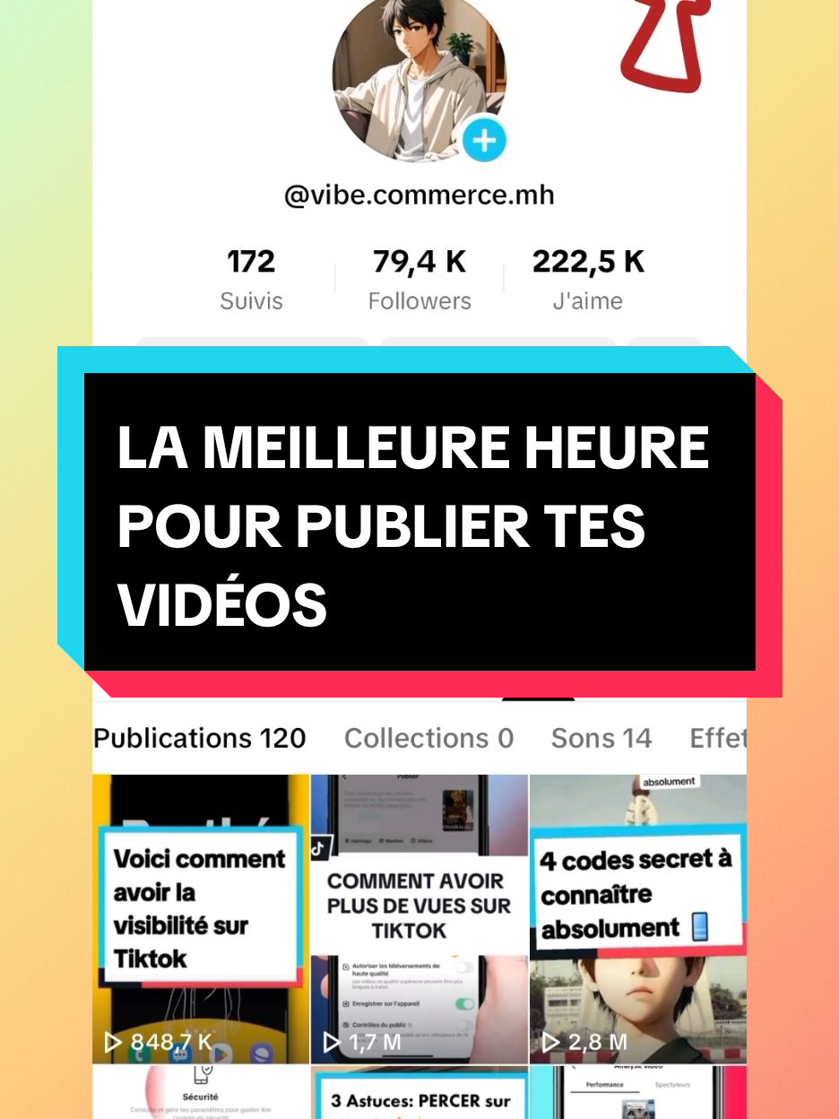 la meilleure heure pour publier tes vidéos #views  #astucetiktok #malitiktok🇲🇱 #tiktokviral  #telephone 