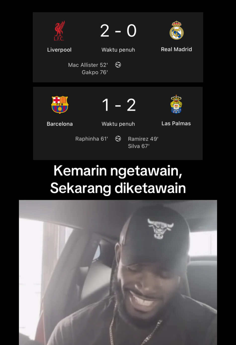 Jadi fans Bola seru amat wakk 🤣🤣💙❤️ #football #fcbarcelona #realmadrid #fyp #foryou 