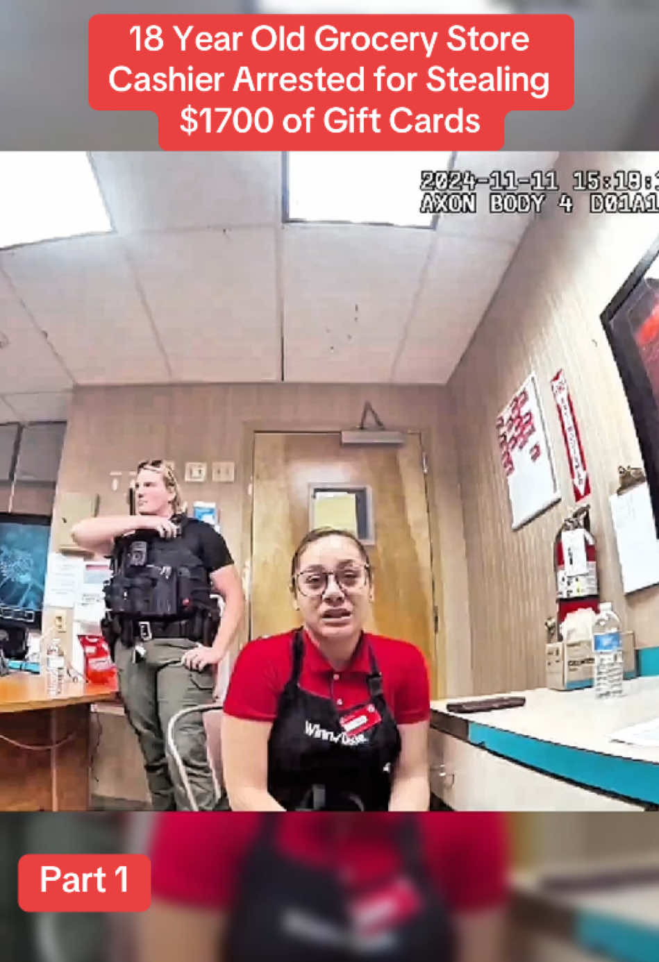 18 Year Old Grocery Store Cashier Arrested for Stealing $1700 of Gift Cards