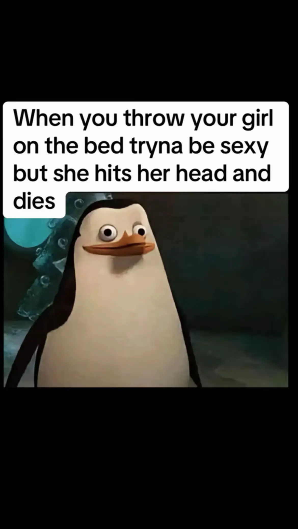 #madagascar #movie #penguin #girl #bed #relateable #xyzbca #fyp 