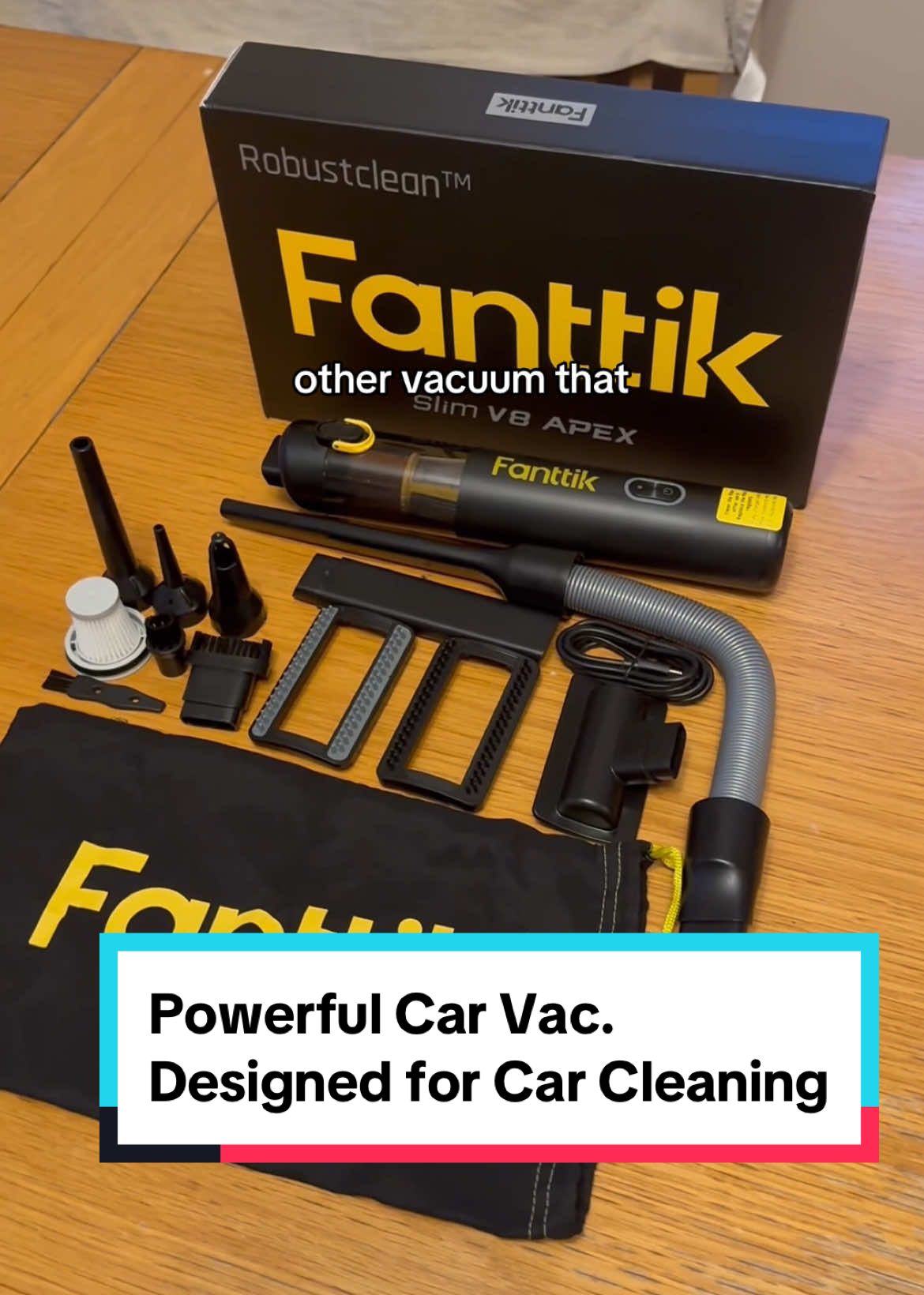 This Car Vacuum is so powerful. Get professional level car cleaning with this Car Vacumm that is designed for cars.  #carvacuumcleaner #carvacuum #carcleaning #fanttik #cardetailing #vacuumcleaner #TikTokShop #tiktokmademebuyit #blackfridaysale 