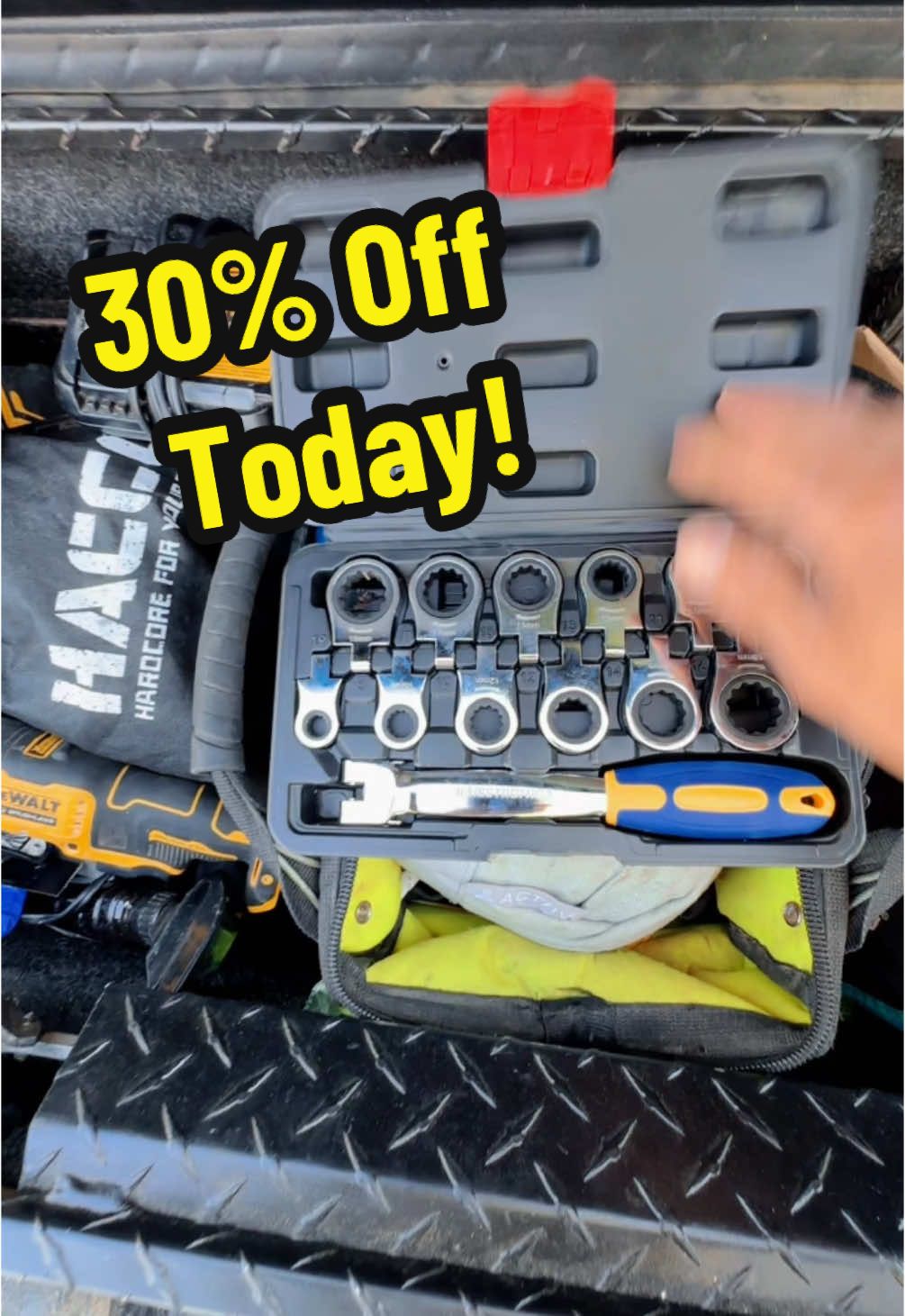 Interchangeable wrench set is on Super Sale right now! Only wrench set i even own currently! #fyp #bluecollar #wrench #tool #mechanic 