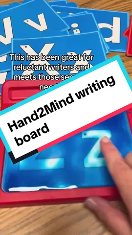 Great for letter formation, letter recognition, proper handwriting techniques, forming lines and curves, writing words, and free drawing #hand2mind #kindergarten #sensory 