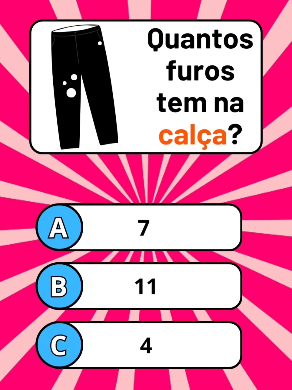 Quiz de raciocínio lógico 🧠! Só os gênios vai acertar essa! #quiz #raciociniologico #adivinha #desafios #desafios 