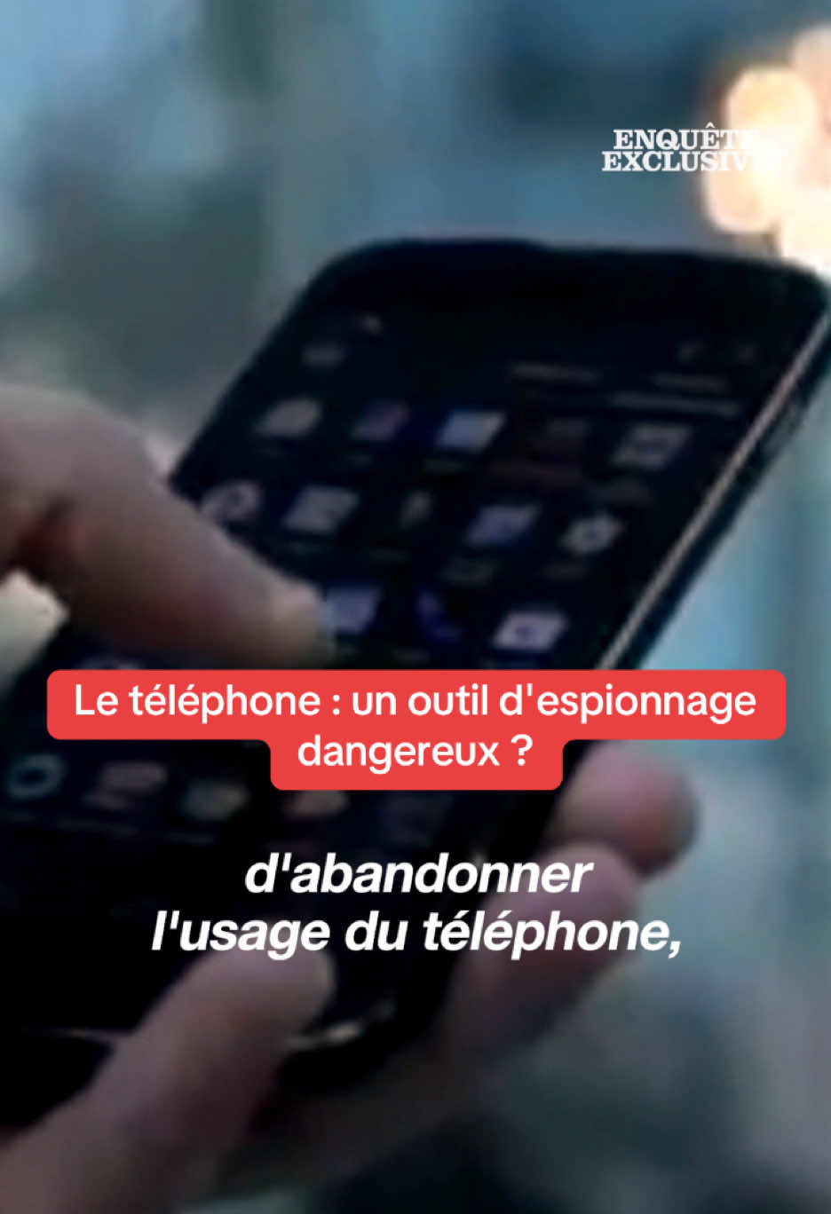 Hassan Nasrallah, le chef de l’organisation du Hezbollah, préconise de se débarrasser des smartphones pour se protéger contre le piratage. #EnquêteExclusive, dimanche à 23:15 sur m6 #telephone #espion #sinformersurtiktok 