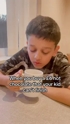 And you end up drinking it yourself 😂 #kid #hotchocolate #drink #expensive #food