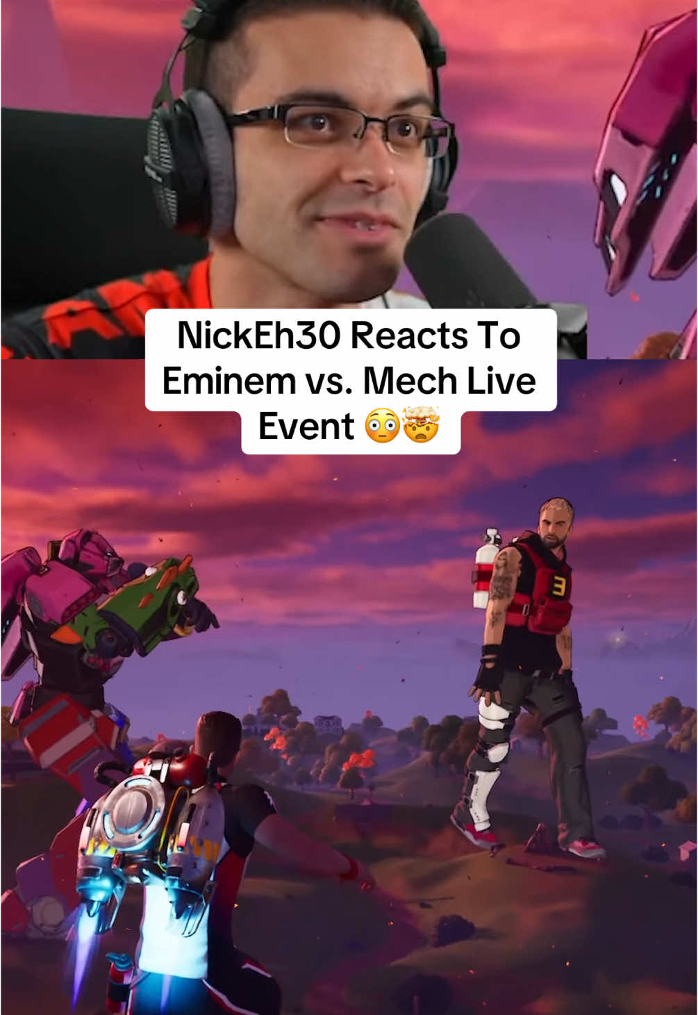 the last part is INSANE 😱 #viral #nickeh30 #fortnite #eminemfortnite #eminem #fortniteliveevent 