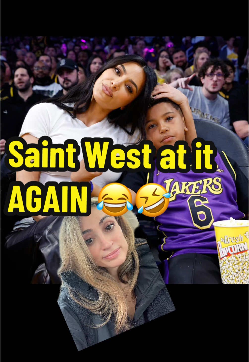 Saint West at it again… Kim needs a better passcode 🤣 #saintwest #kimkardashian #hacked #kardashians #kardashiankids #lol #greenscreen 