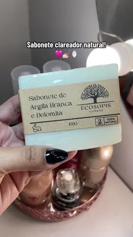 Amiga vc já usou algum produto natural que te deu resultado? #sabonetenatural #dolomita #skincare 