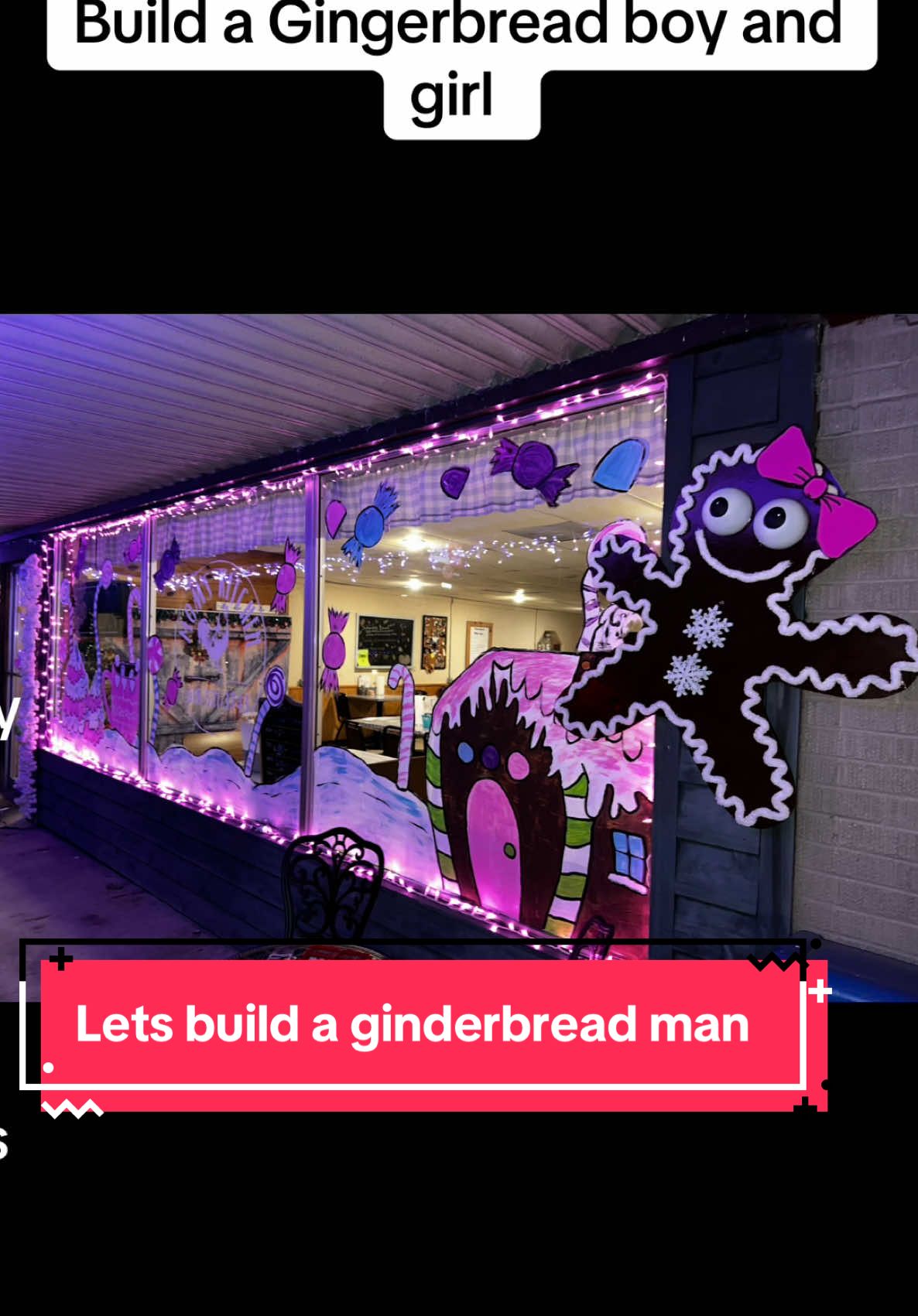 How to buikd a gingerbread boy and girl #gingerbread #holiday #localbusiness #fy #craft #crafts #DIY 
