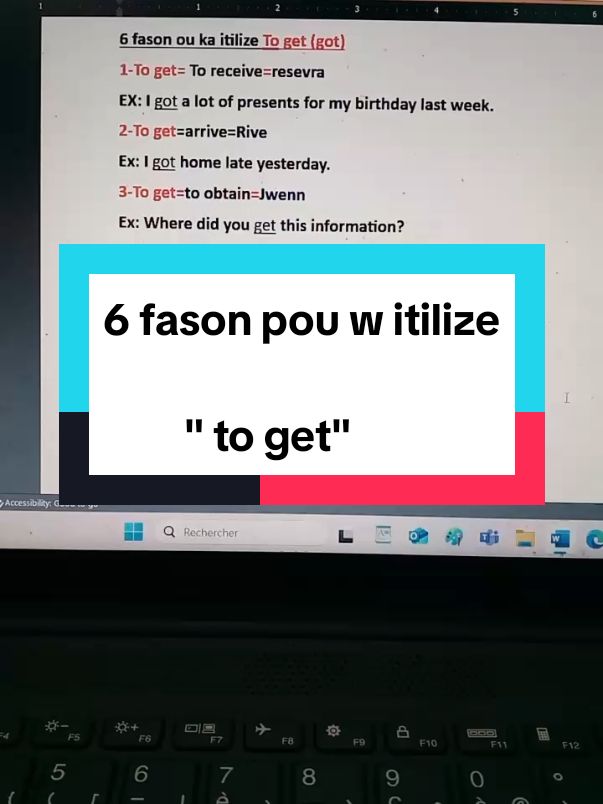 many ways to use to get#viral_video #onlineclass #haitiantiktok #englishteacher #anglaisfacile #kreyolhaiti #@Teacher Dondley @🇺🇸Ricardo’s English Class✅ #