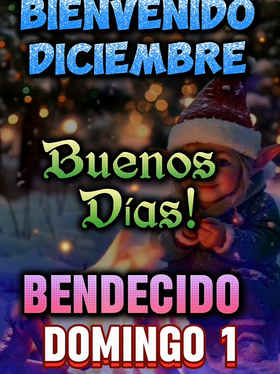 Bienvenido Diciembre! Buenos Dias! Feliz Domingo 01 de Diciembre! #buenosdias #buenosdiasmundo #felizdia #felizdomingo #bienvenidodiciembre #navidad #navidadentiktok 