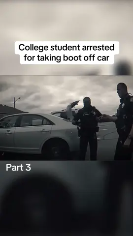 College student arrested for taking boot off car on campus #police #cops #caught #caughtoncamera #crime 
