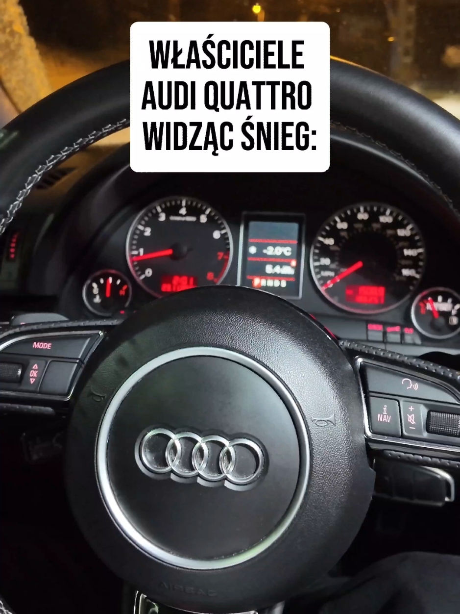 W zimie nas nie dogoniat #audi #quattro 