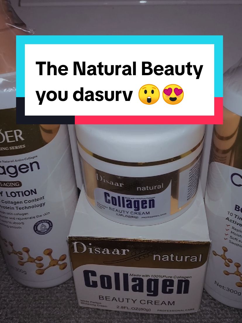 Collagen Anti-aging cream and Anti-aging Body lotion. #collagen #lotion #beauty #beautyfinds #natural #cream #whitening #purecollagen 