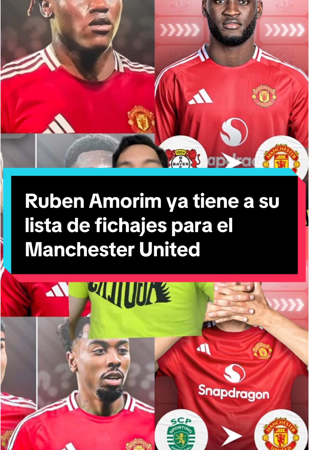 #Ruben #Amorim ya tiene a su #lista de #fichajes para el #Manchester #united en #2025  #rubenamorim #gyokeres #manchesterunited #sporting #boniface #manutd #leverkusen #davies #manu #bayern #quenda #sportingcristal #reddevils #gomes #lille #oldtrafford #videoviral #foryoupage #futbol #TikTokDeportes 