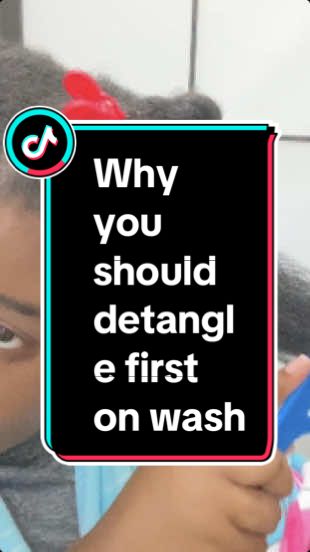 Detangling before washing is a game-changer for wash day - here's why: firstly, it allows shampoo to lather more effectively by distributing it evenly throughout your hair for a thorough cleanse; secondly, it ‘streamlines’ the entire wash day process by eliminating tangles and knots; and lastly, it reduces the amount of hair that sheds during washing since loose strands are removed beforehand. I use to wonder at what step exactly should I detangle in my wash day routine and I found detangling first before I do anything else works best for me🫧 However, detangling during your deep conditioning step works great as well just because it helps distribute the product evenly throughout your hair. I encourage you to do what works best for you! #washday #washdayroutine #detangling #4chair #type4hair #naturalhair #4bhair #4chairclub #4chairstyles #4bhairstyles #4bhairtype #naturalhaircare 