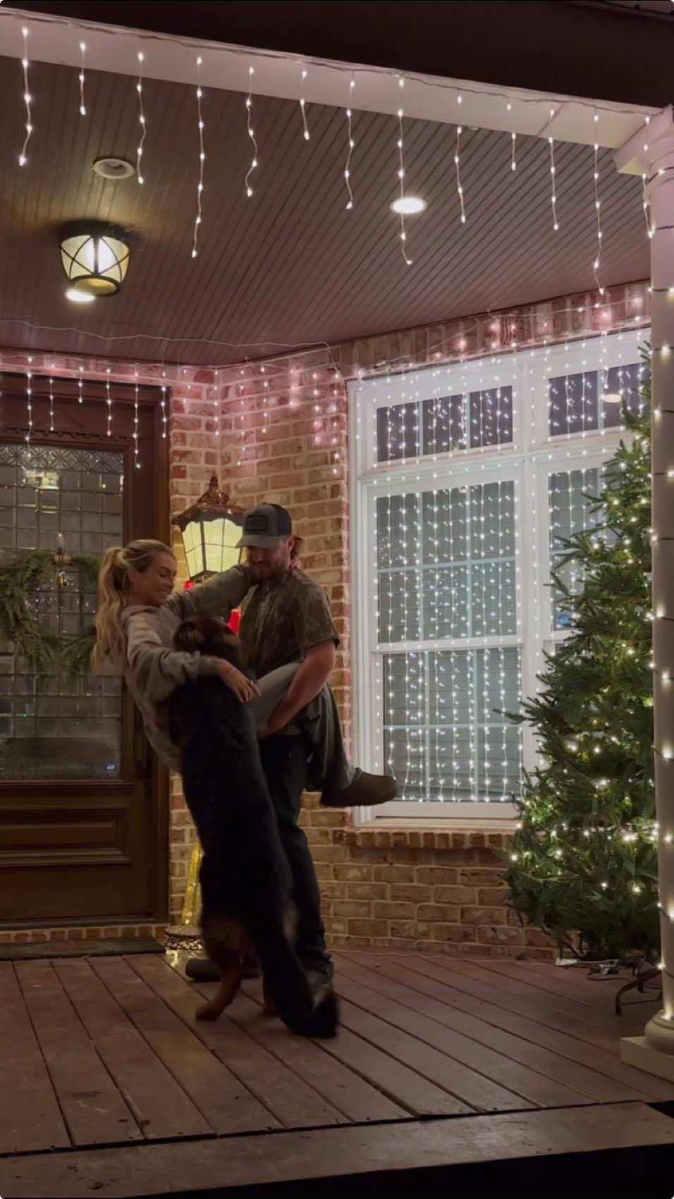 At first I thought Christmas was ruined… but now it’s actually saved with how good these lights look! #husband #DIY #govee #christmaslights #christmasdecor