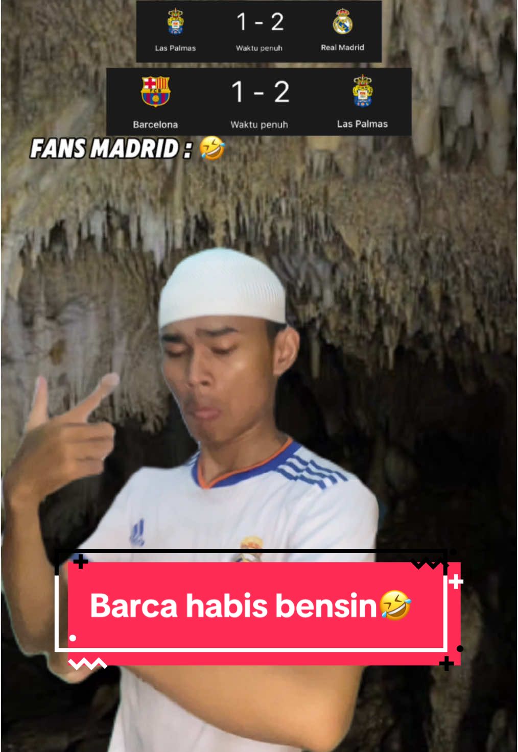 Habis bensin cuy🤣 #barcelona #realmadrid #laliga #footballtiktok #fyp #fouryou #viral