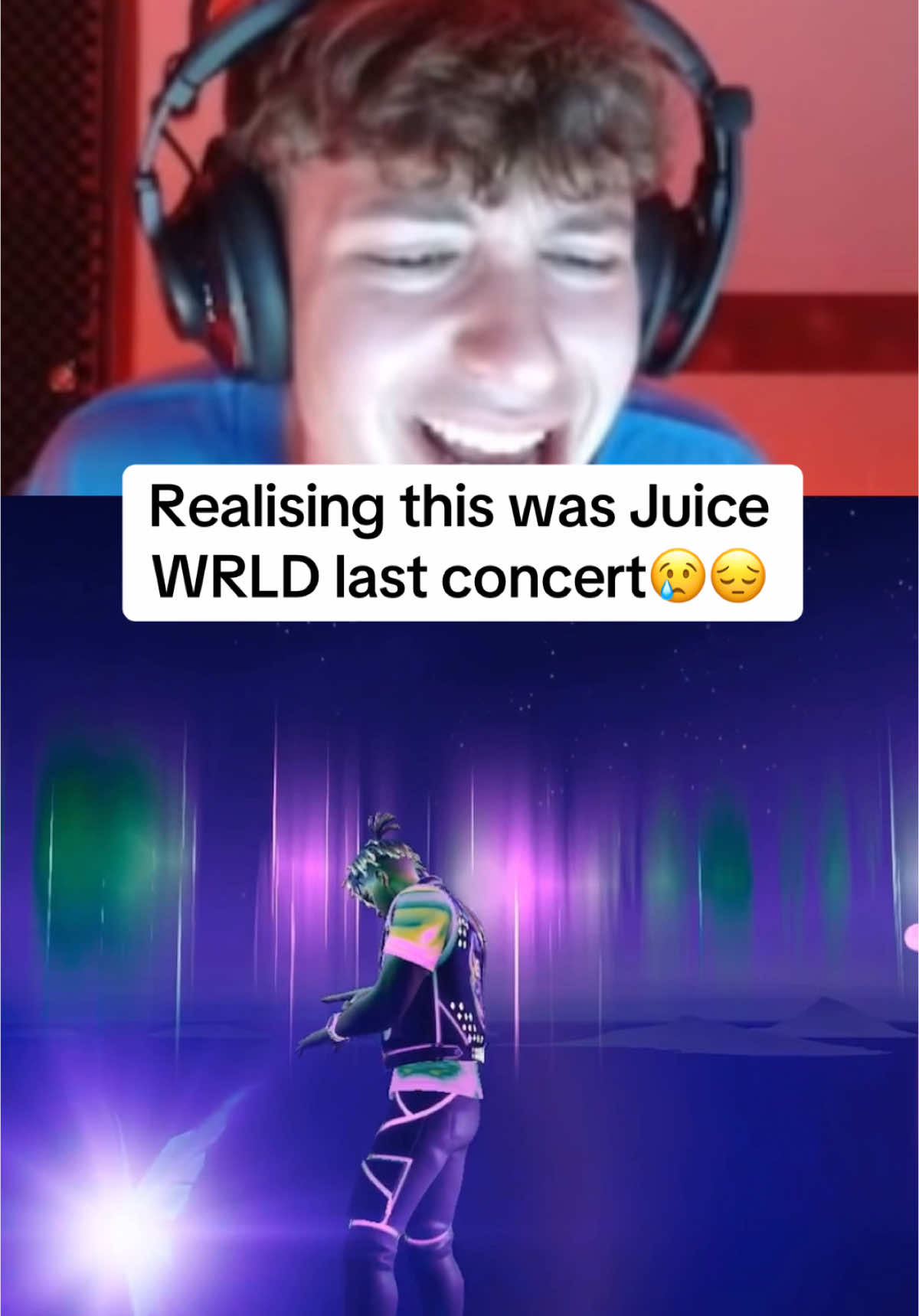 Juice WRLD last performance in Fortnite live event😔 #fortnite #fortnitebr #fortniteclips 