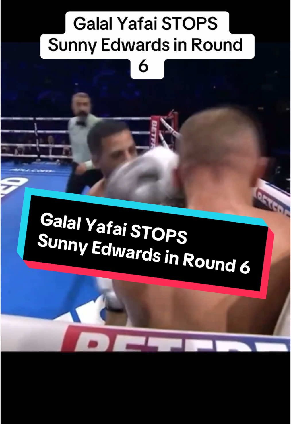 Galal Yafai STOPS Sunny Edwards in Round 6 #sunnyedwards #boxing🥊 #fyp 