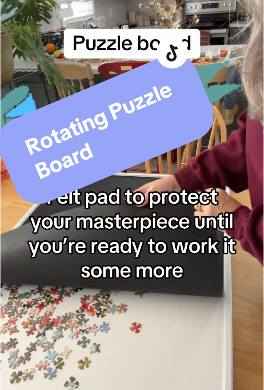 Rotating puzzle board with drawers and a felt pad to cover it until youre ready to work it again!   https://shop.tiktok.com/view/pro #tiktokblackfridaysale #tiktokblackfriday #tiktokblackfridaydeals #tiktokcybermonday #puzzleboard #puzzleboards #rotatingpuzzleboard 