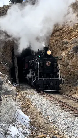 Have you ever seen a Steam Locomotive in person?? Let us know in the comments!🚂 #nnry #nevadanorthern #nevadanorthernrailway #elynevada #nevada #travelnevada #train #trains #steamtrain #railroad #railway #whitepine #whitepinecounty #loneliestroadinamerica #greatbasin #viral