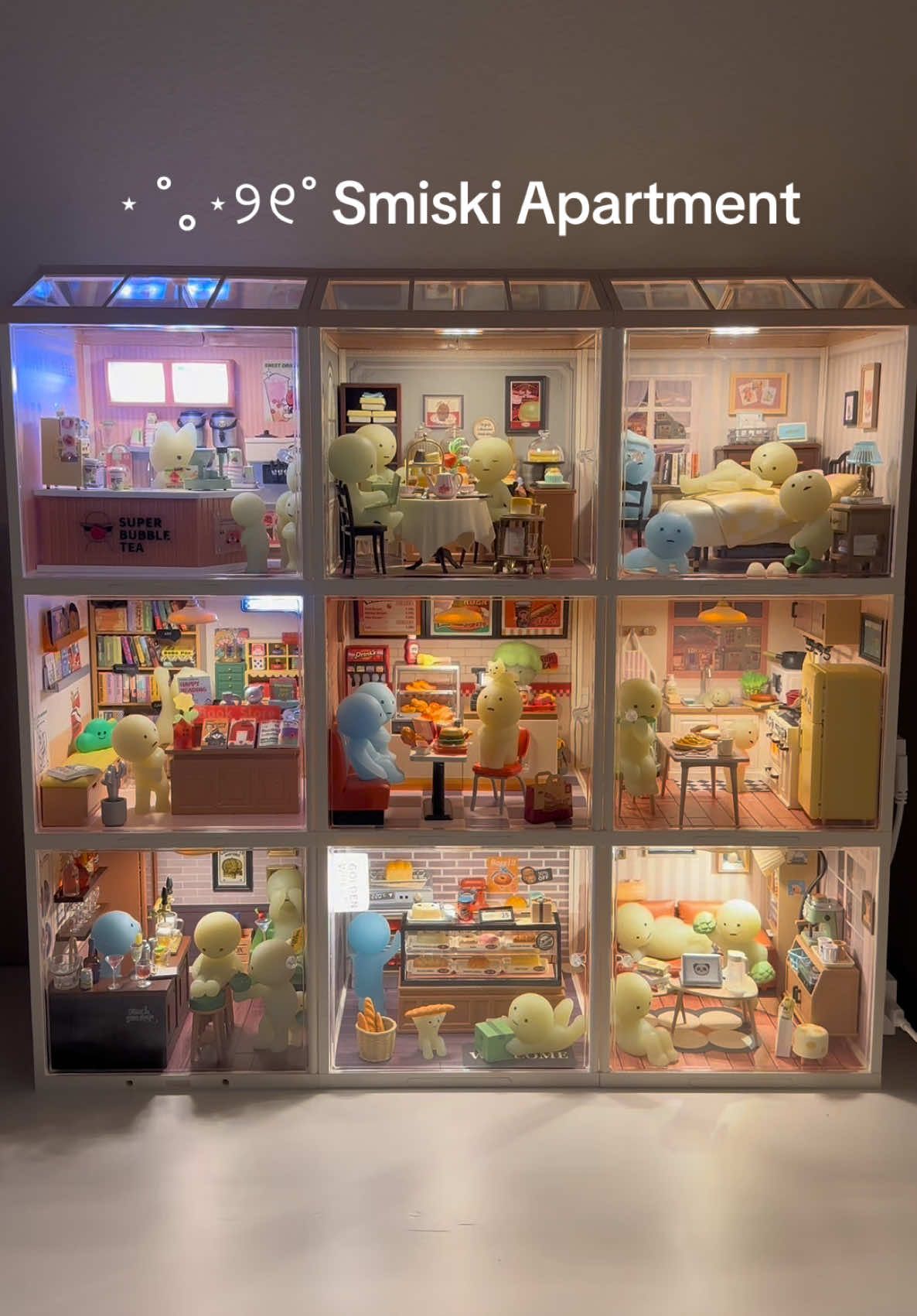 Update to my smiski collection using rooms from @Rolife official! It’s sooo cute and cozy 🫶💖 I plan on adding even more so stayed tuned! #smiski #rolife #dollhouse #gift